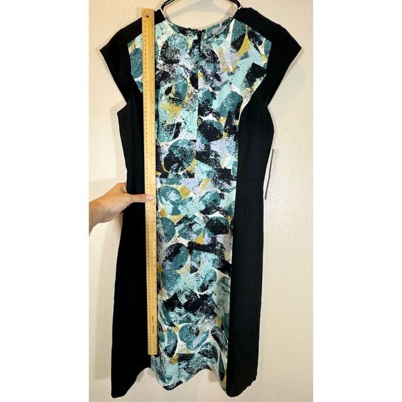 NWT Classiques Entier Floral Print Silk Blend Sleeveless Shift Dress Women's 4 - Picture 5 of 9